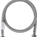 Certified Appliance Accessories Washing Machine Hose, Hot or Cold Water Supply Line, 6 Feet, PVC Core with Premium Braided Stainless Steel