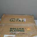 FXW Rollick Unleashed Dog Playpen for Indoor, Yard, RV Camping, 24 inch 8 Panels for Small and Puppy Dogs, BlackPatented