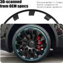 Wheel Rim Protect for Tesla Model Y 21" 2020-2024, Gunpowder, 4Pcs, 2020-2024 Model Y 21in