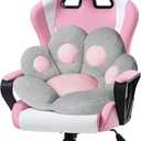 Ditucu Cat Paw Cushion Kawaii Chair Cushions 27.5 x 23.6 inch Cute Stuff Seat Pad Comfy Lazy Sofa Office Floor Pillow for Gaming Chairs Room Decor Grey (Small)