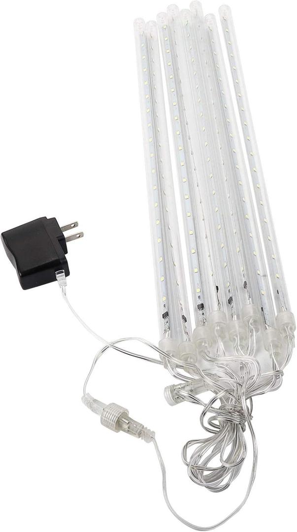 Hilitand Meteor Shower LED String Lights with Star Falling Effect Decoration with LED Tubes for Christmas, New Year, Weddings (50cm US regulations)