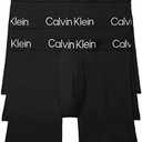 Calvin Klein Men's Ultra Soft Modern 3-Pack Boxer Brief, Black, Medium