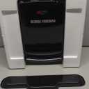 George Foreman 4-Serving Removable Plate Electric Grill and Panini Press, George Tough Non-Stick Coating, Drip Tray Catches Grease, Black