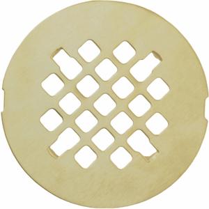 Gold Brushed Snap-in Shower Drain Cover Replacement, Welsan Stainless Steel 4-1/4" OD Round Shower Strainer Grid Easy to Install
