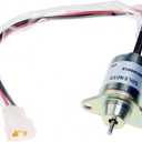 Fuel Shut Off Solenoid 12V M806808 119653-77950 Compatible with John Deere Tractor 2520 2305 2720 3005 4005 4010 4100 4110 4115 1023E 1025R Compatible with Yanmar 4TNV88