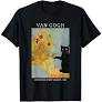 Funny Van Gogh Sunflowers Cat Meme Van Gogh Art Graphic TShirt S
