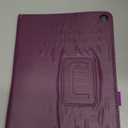 Slim Leather Case for Samsung Galaxy Tab A9 8.7 Inch 2023 (SM-X110 X115 X117), Multi-Angle Stand Full-Protective Tablet Cover Book Case with Stylus Pen,Screen Film (Purple)