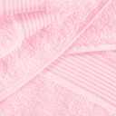 Elvana Home Ultra Soft 6 Pack Cotton Towel Set, Contains 2 Bath Towels 28x55 inch, 2 Hand Towels 16x24 inch & 2 Wash Coths 12x12 inch, Ideal Everyday use, Compact & Lightweight - Pink