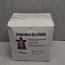 July 4th 6FT Five-pointed Star Outdoor Inflatable Decoration with Built-in LED Lights to Illuminate Your Yard, Suitable for Celebrating Independence Day and Hosting Outdoor and Indoor Parties