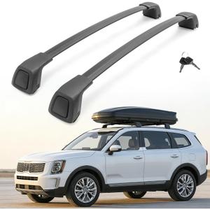 Snailfly Aluminum Roof Rack Cross Bars Fit for 2019-2026 Kia Telluride S SX SX-P EX with Flush Side Rails, Aerodynamic Rooftop Cargo Carrier Luggage with Anti-Theft Lock (Except X-Line and X-Pro)
