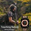 Compatible with Apple Watch iWatch Nylon Band Series 10 9 8 7 6 5 4 3 2 1 Ultra FE 49mm 46mm 45mm 44mm 42mm 41mm 40mm 38mm Men Sport Tactical Rugged Loop Breathable Strap (Green)