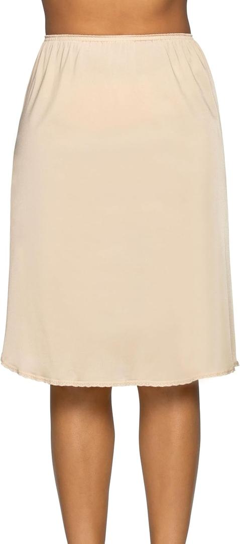 Vanity Fair Women's Anti-Static Nylon Half Slip for Under Dresses, 26 Inch - Single Slit - Neutral