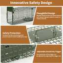 40 2 Door Live Animal Trap, Easy Set and Release Animal Trap, Live Animal Trap Cage for catching Stray Cats, Raccoons, Squirrels, Rabbits, Moles, Groundhogs, Armadillos up to 17.6 lbs