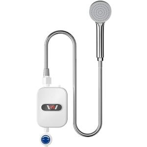Electric Shower Heater Instantaneous Water Heater for Bath Instant Hot Faucet Kitchen Heating Thermostat Mini Tankless LCD Digital Instant Water Heater For Bathroom