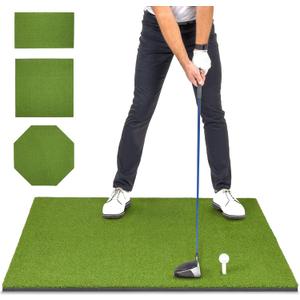 GoSports Elite Golf Hitting Mats for Indoor/Outdoor Practice  Choose Size  Turf Driving Range Mats for Golf Simulators and Practice
