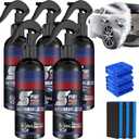 5PC Multi-Functional Coating Renewal Agent,3 in 1 Ceramic Coating for Cars, Spray Coating Agent Car Plastic Refurbish Long-Lasting Protection Quick Drying Formula for Cars Boats
