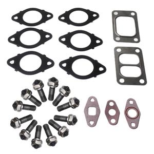 Exhaust Manifold Gasket Kit, Stud & Nut kit Fit for Dodge Cummins 5.9L 6.7L 24V 1998-2019, Replace 1045986 1045987 1045985