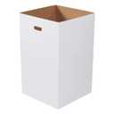 BOX USA 40 Gallon 18"L x 18"W x 30"H 10-Pack Cardboard Trash Cans and Recycling Bins, Reusable or Disposable Pop Up Garbage Boxes for Parties, Outdoor Events, Heavy Duty, Plain