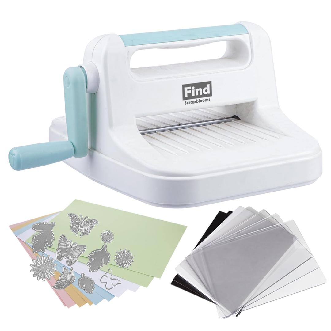Manual Die Cutting Machine,6 inch Embossing Machine for Card Making Crafting (6 inch Blue)