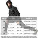 Zipper Sauna Suit with Hood - Ultimate Sweat Suit for WeightLose, Men's Sauna Suit | Intense Workout Gear for Men (X-Large, Black Jacket&pants)