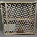 Toddleroo by North States - Diamond Mesh Wooden Baby Gate: Pressure Mounted Baby Gate for Doorways - Adjustable 26.5 to 42 Inches Wide - 23 Inches Tall