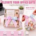 50pcs 3.5" Bows for Gift Wrapping Crafts, Ribbon Bows for Wrapping Gift Bakery Candy Treat Bag Christmas Halloween Wedding Bridal Shower Decor (Pink A)