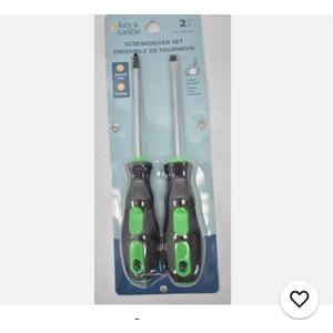 Key & Castle Screwdriver Set Slotted/Phillips 1 Piece Kit Comfort Handle Tools (1Is Missing)