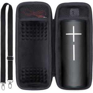 Lebakort Storage Case Compatible with Ultimate Ears UE MEGABOOM 4 3 Portable Waterproof Speaker (Black Case)