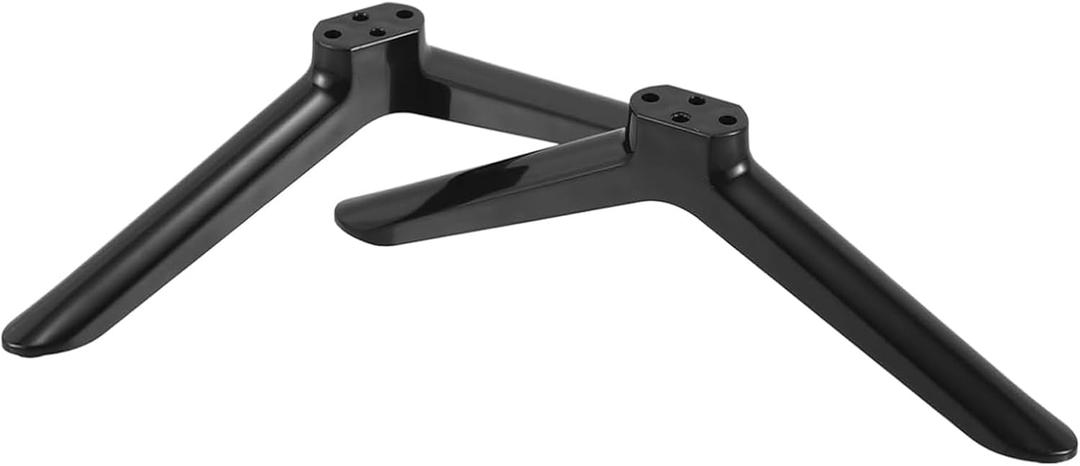 TV Stand Legs for 40Inch TVs | 2PCS Replacement TV Feet with Screws | Easy Install Plastic Mounting Brackets, Black Tabletop Base Stand