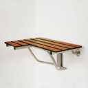 Seachrome SSR-280225-PT 28-inch ADA Folding Shower Seat Right-Handed, Teak