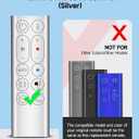 PZL New Replacement Remote Control for Dyson Pure Hot + Cool Fan/Heater HP04 HP05 HP06 HP07 HP09 - Silver, Without Magnetic Function, No Battery