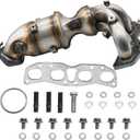Front Exhaust Manifold Catalytic Converter Kit Direct-Fit Compatible with Nissan Rogue 2008-2013/Rogue Select 2014-2015/674-143