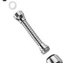 Kitchen Water Saver Tap 360 Degrees Rotatable Swivel Faucet Nozzle Filter Adapter for Home Restaurant Hotel (Long)
