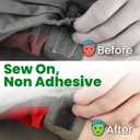 ECOHomes 3/4 Inch Wide x 100 FT Sew On Hook and Loop Tape for Fabric Roll, Sewable Sew-On Strips for Clothing, Clothes, Fabric | No Adhesive Sewing Fastener Straps, Easy Sew in, Strong Grip, Black