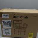 PETKABOO Swivel Shower Chair with Armrests and Back, 550 lbs Heavy-Duty Shower Seat for Showers and Bathtubs, 5- Height-Adjustable Adult Shower Chair, Elderly Bathtub Chair