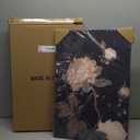 Vintage Flower Wall Art Dark Floral Canvas Wall Art Botanical Farmhouse Prints Black Flower Pictures Wall Decor Moody Floral Artwork Painting for Living Room Bedroom 16x24x3 Inch Framed