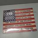 2nd Amendment USA Flag Old Glory United States of America Yard Sign Double Sided With Stake - Large, 17 Inch By 13 Inch for Military Veteran Patriotic