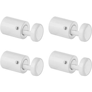 Side Clamp Standoffs 3/4" x 1" Solid Aluminum, Edge Grip Sign Standoffs for Glass, Burglarproof Sign Standoff, Standoffs Hardware, for Acrylic, Glass, PVC, Glass Panel with 2 pcs Spacers