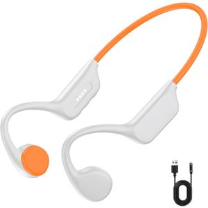 Swimming Bone Conduction Headphones, IPX8 Open Ear Headphones Bluetooth 5.4 Waterproof Earbuds with 32GB MP3 7H Playtimes, Underwater Headphones for Marathon Swimming Running Cycling