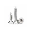 #4 x 1/4" (100 Pack) Flat Head Phillips Drive Screws Sheet Metal Self-Tapping Screws, 304 Stainless Steel Screw