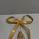 Metal Christmas Bow Tree Topper, Christmas Gold Bow Ornament Decorations for Xmas Tree Topper Garland Wreath Indoor Outdoor Decor, 9.5 x 8.7''