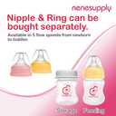 Nenesupply 4.7oz 6pc Wide Neck Breastmilk Storage Bottles Breast Pump Bottles Use on Pumping with Spectra S1 S2 Synergy Gold Breast Pumps Collection Replace Spectra Bottles for Pumping Wide Mouth