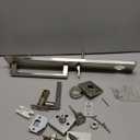 Upgrades Square Entry Door Handle Set No Lock Mechanism Metal Door Handle Set Reversible For Right/Left Handed Door