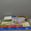 Trixie Outdoor Cat House, Weatherproof Cat Home with Raised Floor, Hinged Asphalt Roof & Covered Opening, Small Outdoor Shelter for Cats and Small Animals, Gray Fir Wood