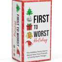 FIRST TO WORST Holiday Edition Party Game - A Festive Card Game About How Your Friends & Family Rank Things - Perfect for White Elephant Gifts, Stocking Stuffers and Board Games with Friends