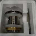 Brass Freestanding Tub Drain, Pop Up Freestanding Tub Drain Plug, Fits Most Freestanding Tub Drain Kits (Chrome)