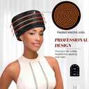 TEPENAR Hair Steamer for Deep Conditioning: Upgraded Heat Cap with 10-Level Fast Heating 3 Time Settings for Natural Hair Portable Thermal Steam Cap for Home Hair Treatment