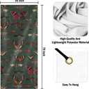 Vintage Moth Butterfly Door Cover Decorations, Dark Academia Gothic Insect Cottagecore Doorway Curtains Door Covers Banners Photography Background Backdrop for Indoor Outdoor Decor, 35*79 Inch