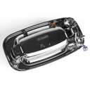 Ferding Exterior Outside Chrome Door Handle Rear Passenger Side Compatible with 1999-2007 Chevy Avalanche Silverado Suburban Tahoe, Cadillac Escalade, GMC Sierra Yukon 15745141 GM1520142 80552