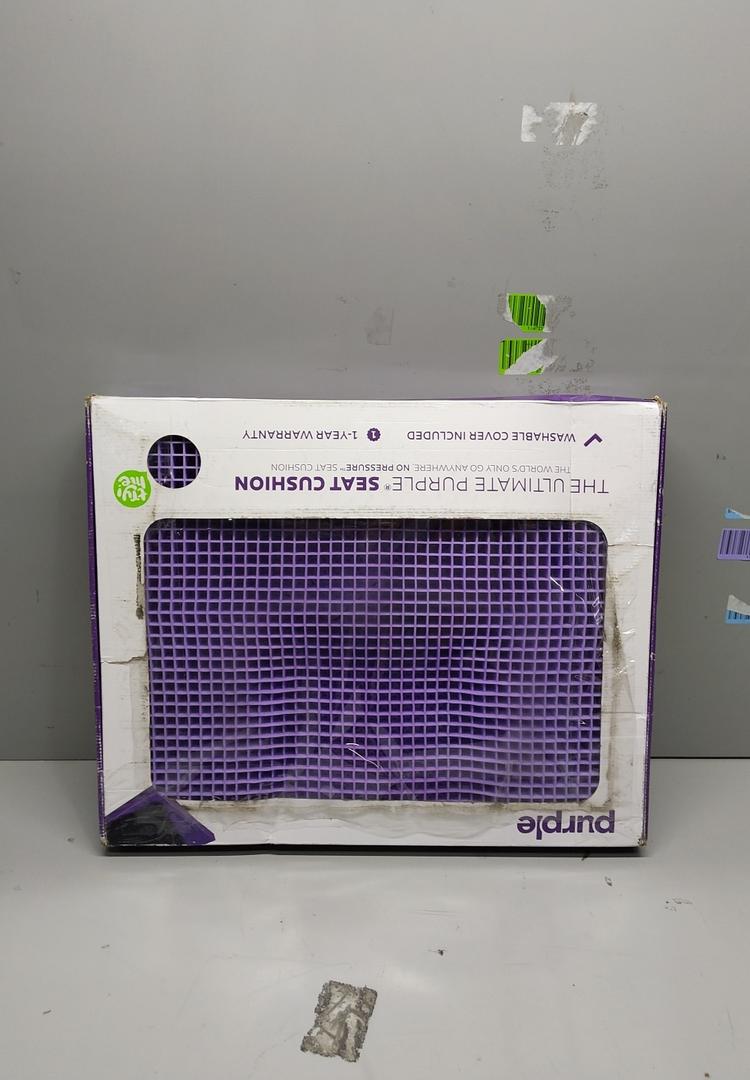 Purple Ultimate Seat Cushion, Large 2.5 Inch Gel Seat Cushion | GelFlex Grid for Office Chair, Gaming, Car - Pressure-Reducing for Long Sitting, Temperature-Neutral, No-Slip - Made in USA